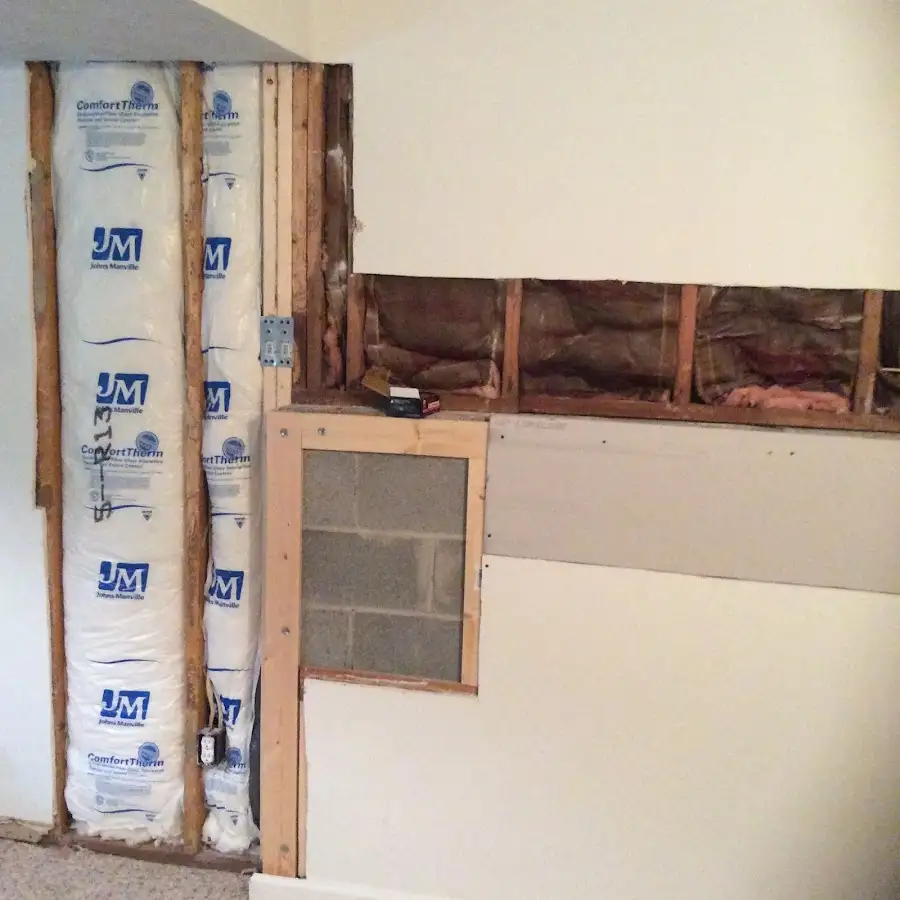 Wall insulation replacement during Contents Cleaning & Restoration in Leesburg